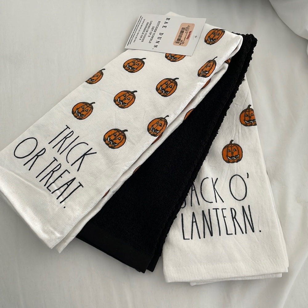 Rae Dunn Halloween Kitchen Towels